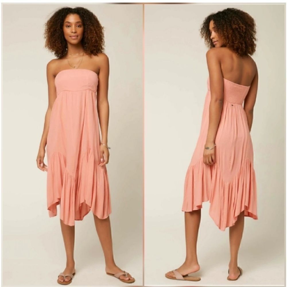 NWTs O'Neill Carolina Midi Strapless Dress Size Small